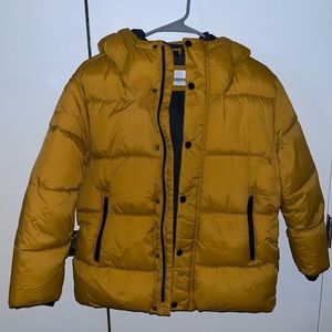 ZARA Longline Heat Sealed Feather And Down Puffer Coat Kids